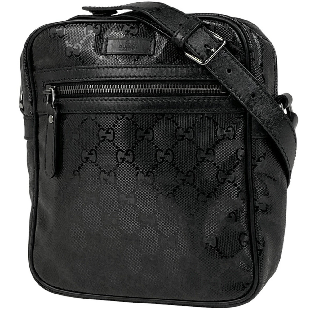 Gucci GG Imprime Shoulder Bag Canvas Black